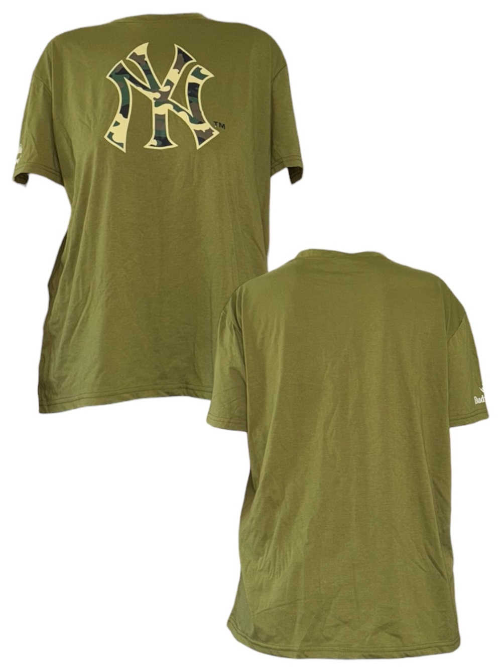 Green Army Print New York Yankees Logo Shirt